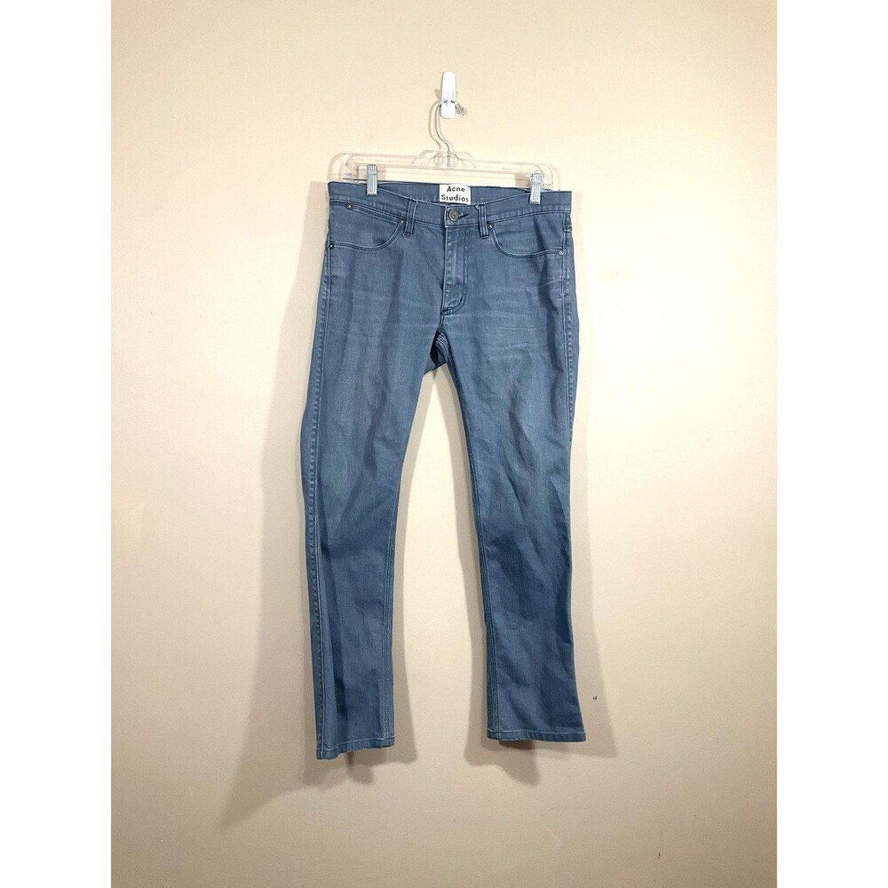 Acne Studios Mens Max Jinny Slim Fit Jeans 31 x 32 (acutal 33 x 28) Blue
